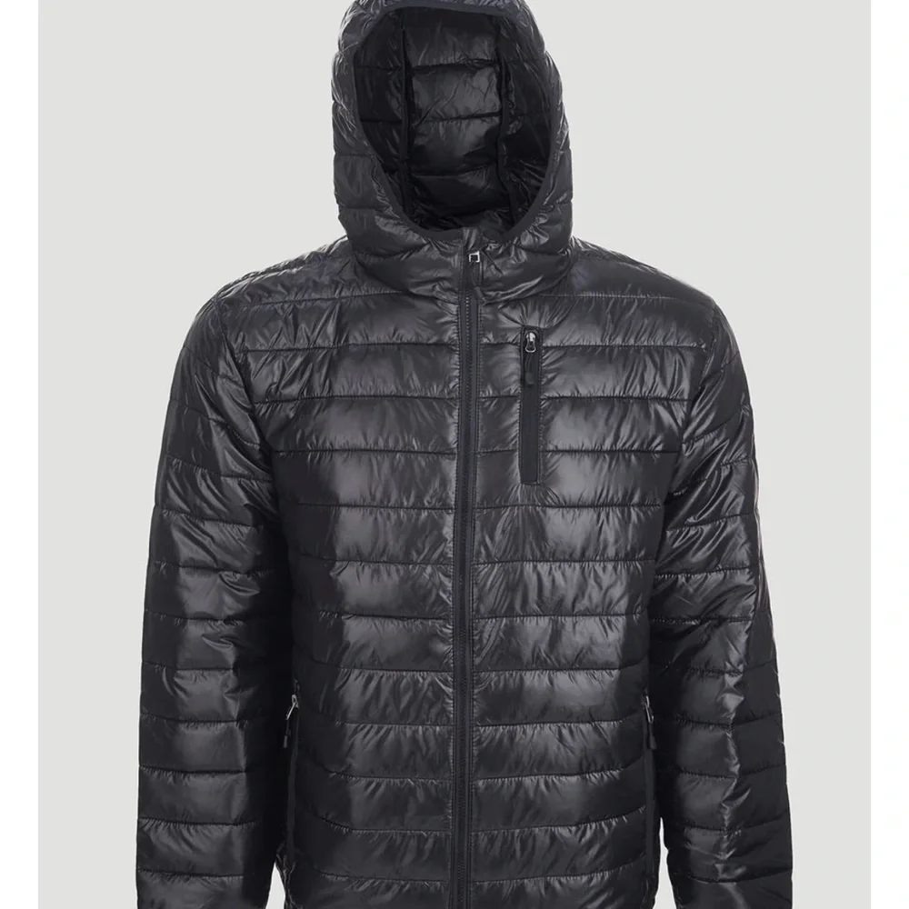 Avalanche Men’s Black Puffer Jacket Zip Up size medium Lightweight - Picture 12 of 13